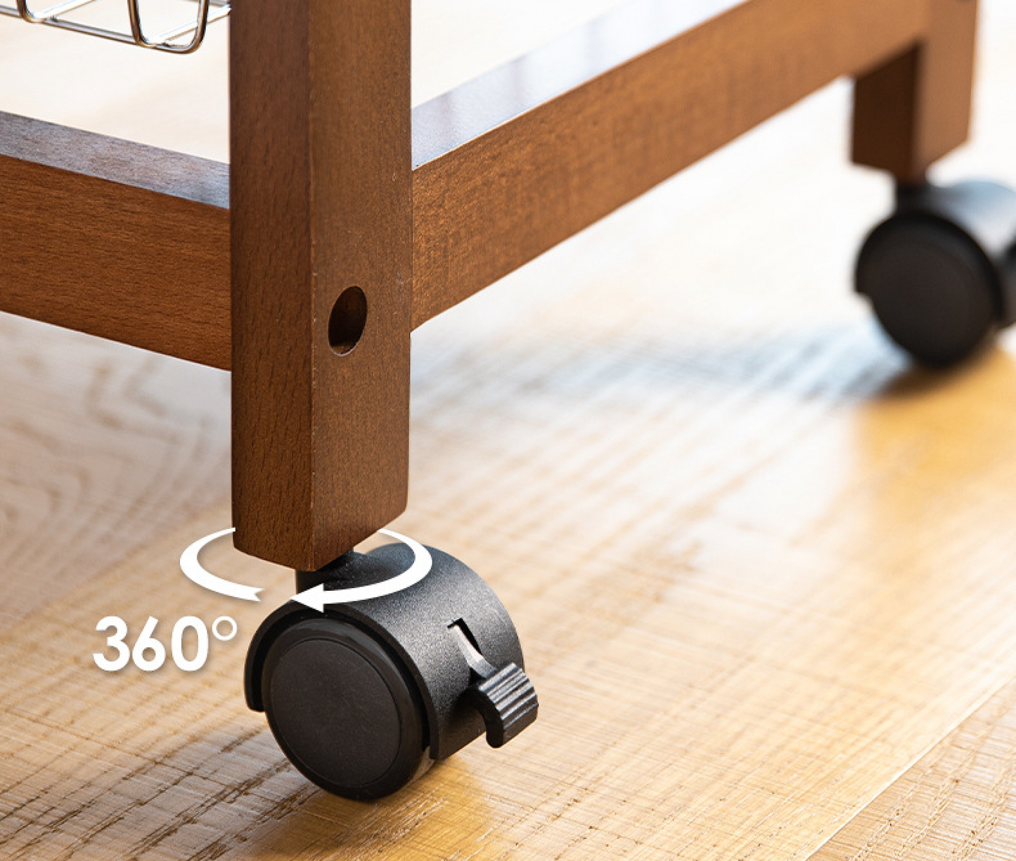 Rolling Storage Cart – Elegant and Practical Kitchen Organization