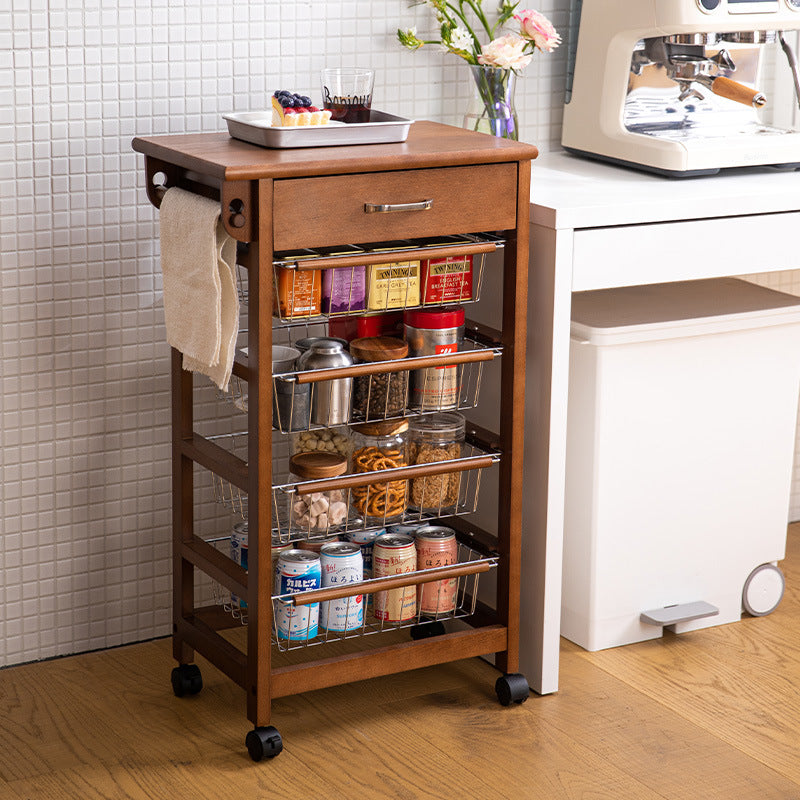Rolling Storage Cart – Elegant and Practical Kitchen Organization