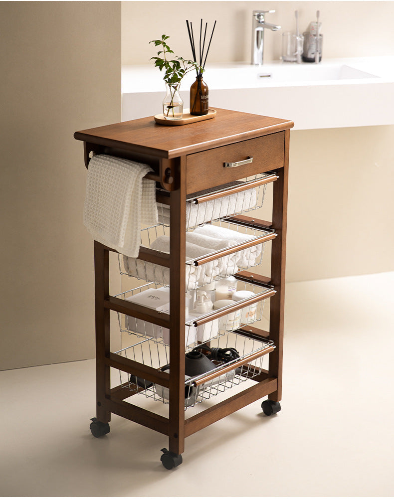 Rolling Storage Cart – Elegant and Practical Kitchen Organization